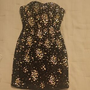 Destino Beaded Mini Dress